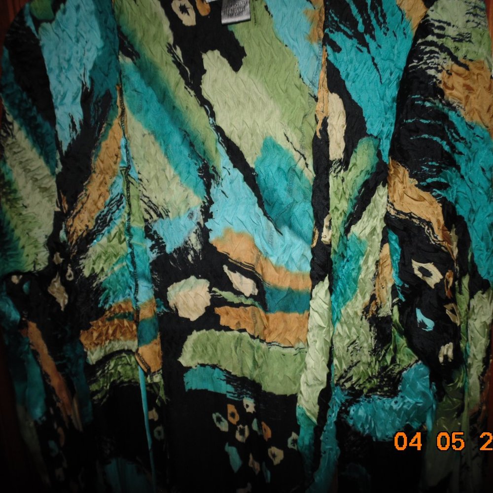 Alberto Makali, XLarge, sequins, wrap tunic